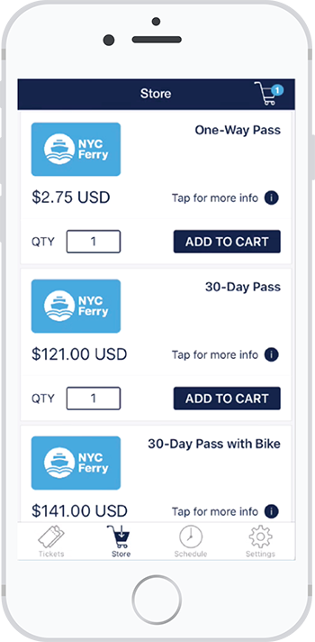 Access Route and Schedules for NYC Ferry with your app